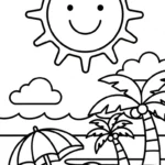 coloriage Été updated à imprimer pour enfant de 7 ans