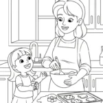 coloriage Famille updated pour enfant de 2 ans