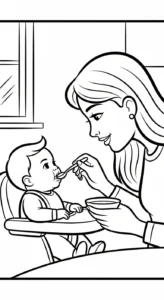 coloriage Famille updated a imprimer gratuit