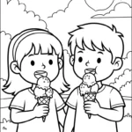 coloriage Famille updated pour enfants à télécharger