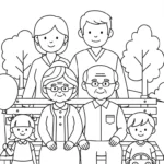 coloriage Famille updated a telecharger