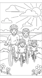 télécharger coloriage Famille updated gratuit