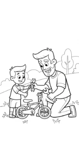 coloriage Famille updated à imprimer pour enfant de 2 ans