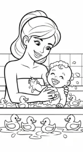 coloriage Famille updated pour enfant de 8 ans