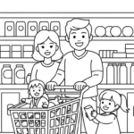 coloriage Famille updated a colorier en ligne
