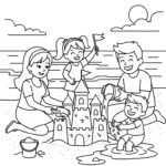 coloriage Famille updated à imprimer pdf