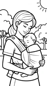 coloriage Famille updated pour enfant à imprimer