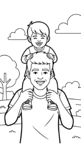coloriage Famille updated en ligne