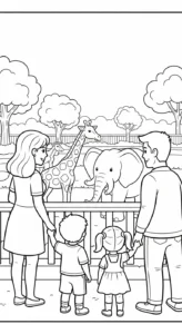 coloriage Famille updated et apprentissage