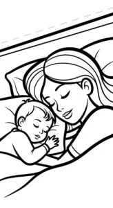 coloriage Famille updated pour enfant de 4 ans
