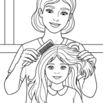 coloriage Famille updated pour primaire