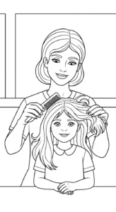 coloriage Famille updated pour primaire