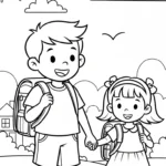 coloriage Famille updated pour enfant de 5 ans