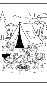 coloriage Famille updated pour enfant de 7 ans