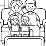 coloriage Famille updated a dessiner en ligne