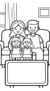 coloriage Famille updated a dessiner en ligne