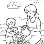 coloriage Famille updated a colorier en ligne