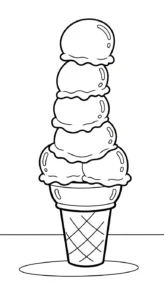 coloriage Glace updated educatif pour enfant