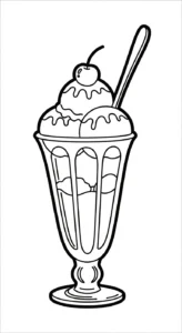 coloriage Glace updated à imprimer