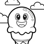 coloriage Glace updated et decoupage