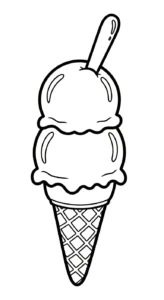 coloriage Glace updated a imprimer pour enfant de 4 ans