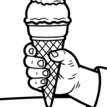 coloriage Glace updated de pour enfants