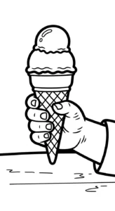 coloriage Glace updated de pour enfants