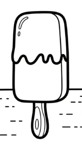 coloriage Glace updated pour enfants à imprimer