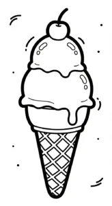 coloriage Glace updated pour enfant de 3 ans