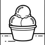 coloriage Glace updated à imprimer pour enfants