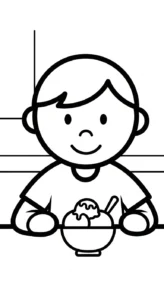 coloriage Glace updated pour enfants a imprimer gratuit
