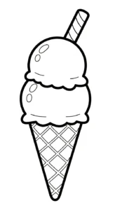coloriage Glace updated pour enfants a imprimer