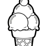coloriage Glace updated à imprimer pour enfant de 6 ans