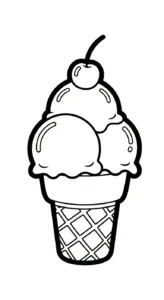 coloriage Glace updated à imprimer pour enfant de 6 ans