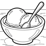 coloriage Glace updated pour enfant à imprimer