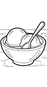 coloriage Glace updated pour enfant à imprimer