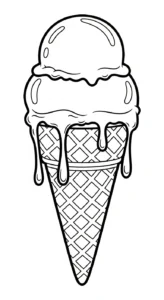coloriage Glace updated gratuit en ligne