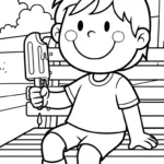 coloriage Glace updated à imprimer kawaii