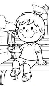 coloriage Glace updated à imprimer kawaii