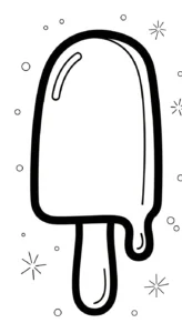 coloriage Glace updated à imprimer pdf gratuit