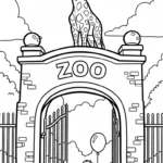 coloriage Parc zoologique en ligne pour enfant