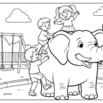 coloriage Parc zoologique pour enfant a imprimer gratuit