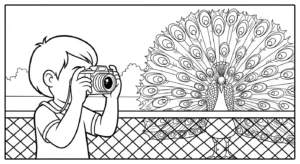 coloriage Parc zoologique pour enfant à imprimer