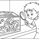 coloriage Parc zoologique pour enfant de 5 ans