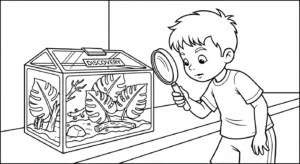 coloriage Parc zoologique pour enfant de 5 ans