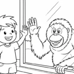 coloriage Parc zoologique pour enfant de 3 ans