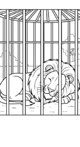 image de coloriage Parc zoologique pour enfant