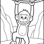 coloriage Parc zoologique et decoupage