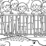 coloriage Parc zoologique gratuit à imprimer