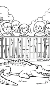 coloriage Parc zoologique gratuit à imprimer